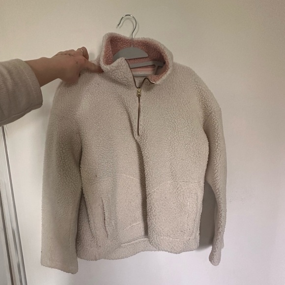 Quarter-zip Sherpa sweater - Picture 4 of 4